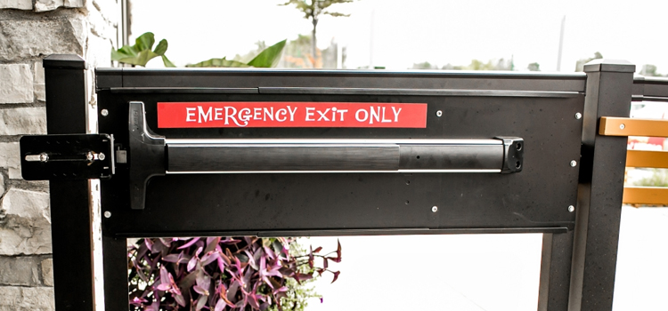 emergency push bar installation in Orange Cove